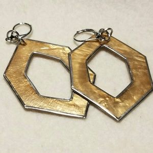 Large golden earrings